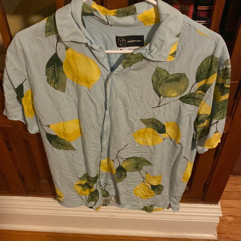 Lemon Camp Shirt Medium